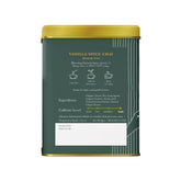 Luxmi Estates Vanilla Spice Chai Black Tea - 100gm Tin, 3.5 Ounce, 50 Cups | USDA Certified Organic Black Tea - Gluten Free, High Caffeine Tea Bags | Darjeeling & Assam Tea From India